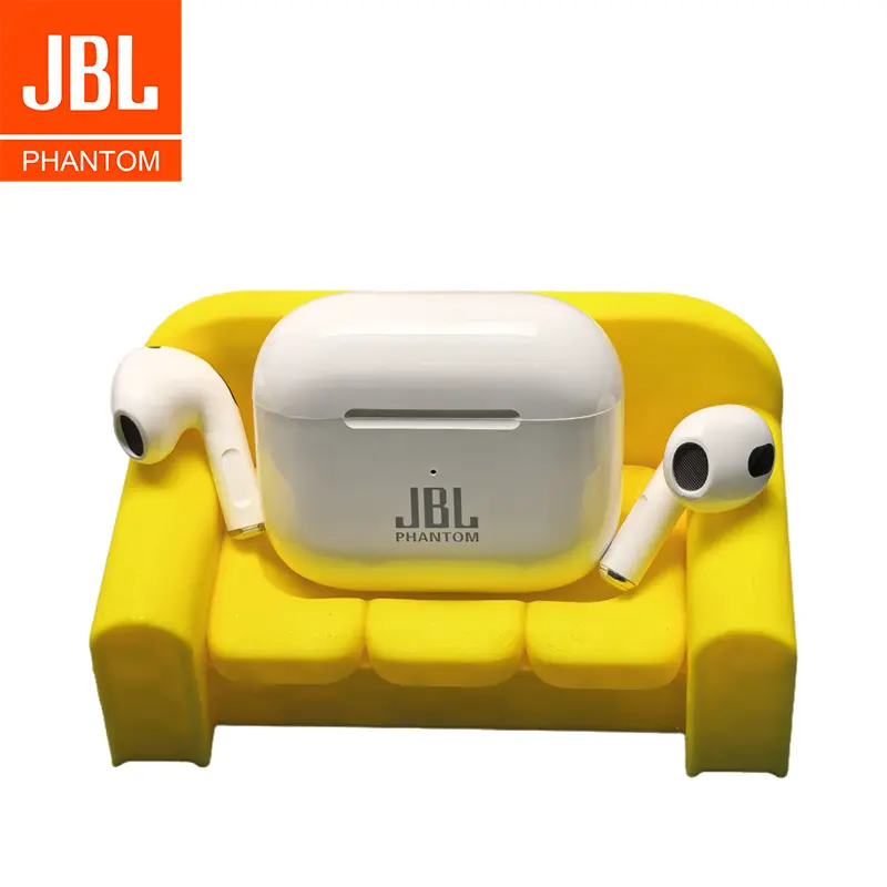 JBL phantom LP43 Earbud Nirkabel Sejati, Suara Kuat yang Dapat Disesuaikan, Waktu Putar 6 Jam, Pengisian Daya Cepat USB, Tahan Air, Kontrol Tombol, Earbud Bluetooth, Perjalanan,Olahraga Earphone Headset