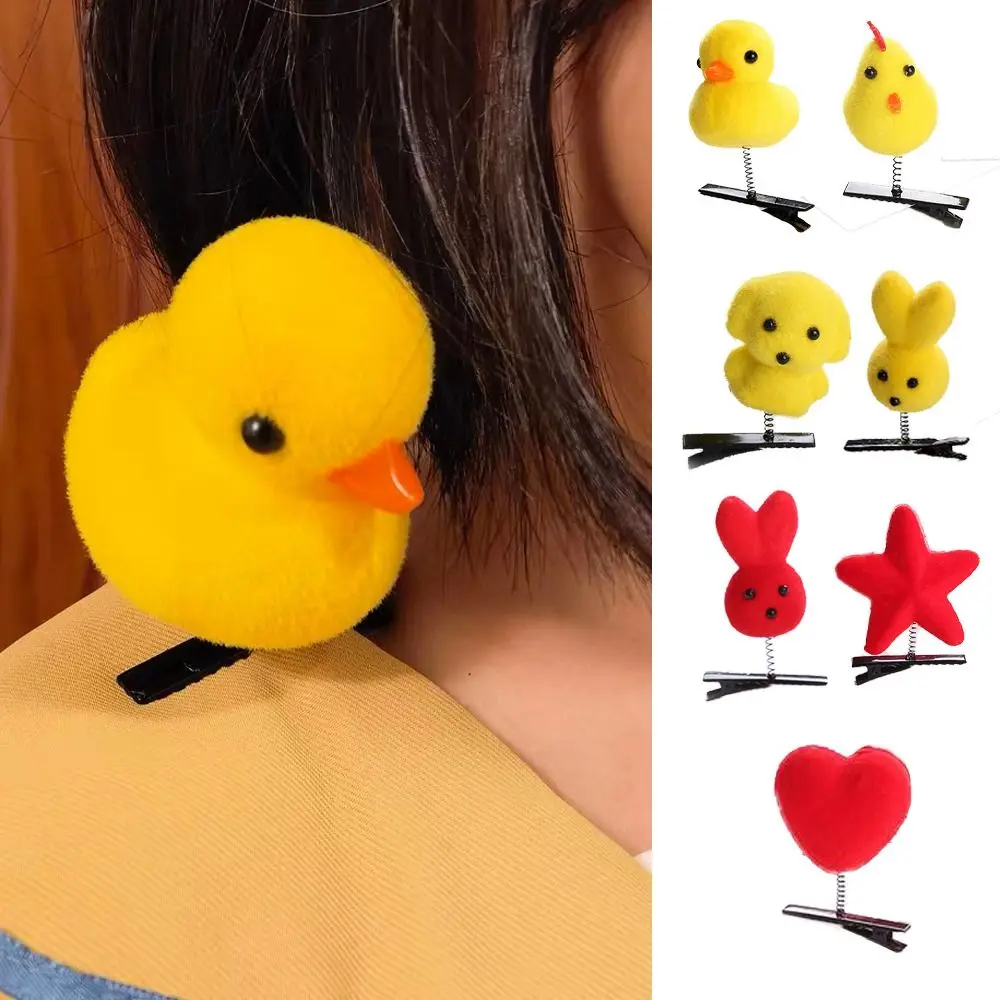 Kẹp Tóc Vịt Cho Chó, Cá Nhân Hóa, Kiểu Hoạt Hình Hàn Quốc, Có Thỏ, Ngôi Sao Và Kẹp Gà, Dành Cho Trẻ Em