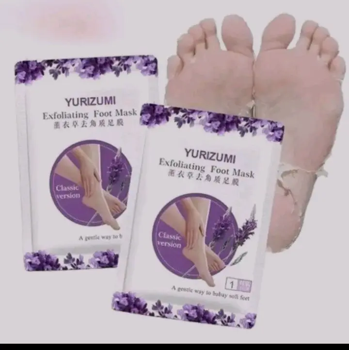 (paket 2 pcs) YURIZUMI FOOT Mask Masker Kaki Foot Peeling Foot Exfoliating Angkt Kulit Mati