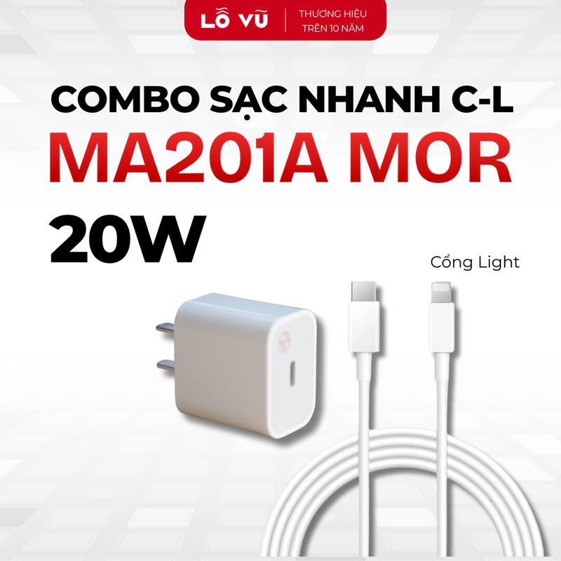 [MFi] Lẻ cáp nhanh 20W C-L MA201A MOR, Dây dài 180cm - Phụ kiện điện thoại, Lỗ Vũ 1, levu01, vuabanlo