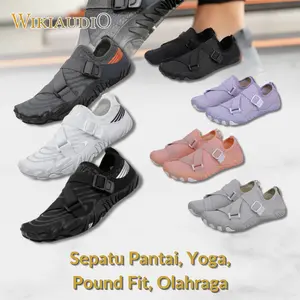 1008 F101 Sepatu  Air Anti Slip Five Finger Pantai Diving Yoga Outdoor Trekking Poundfit Yoga Olahraga Senam Pilates Wading Renang Wanita dan Pria