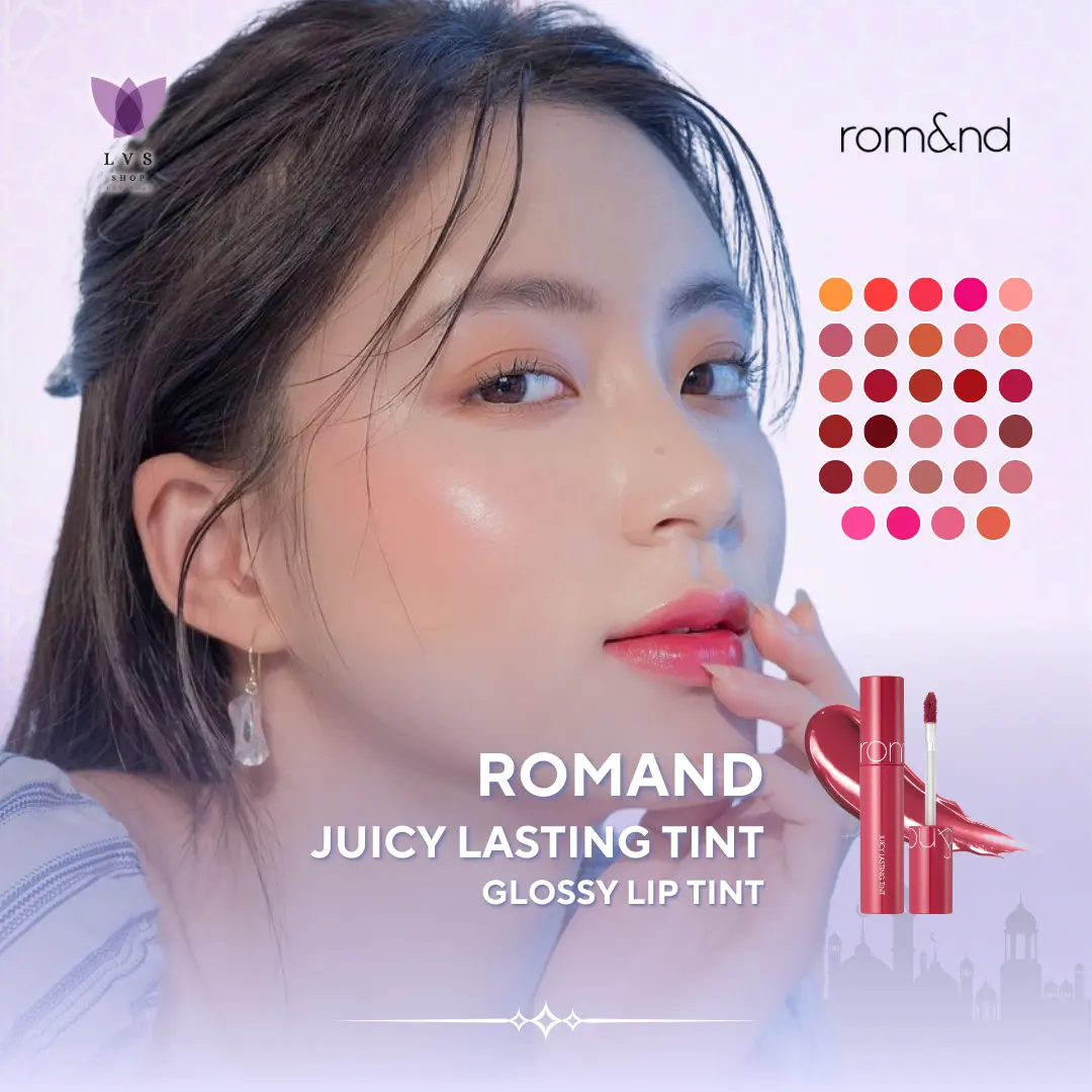 ROMAND Juicy Lasting Tint (29 Colors) Lip Tint Lip Gloss Lip Stain LVS Shop