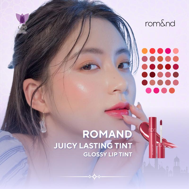 ROMAND Juicy Lasting Tint (29 Colors) Lip Tint Lip Gloss Lip Stain LVS Shop 0