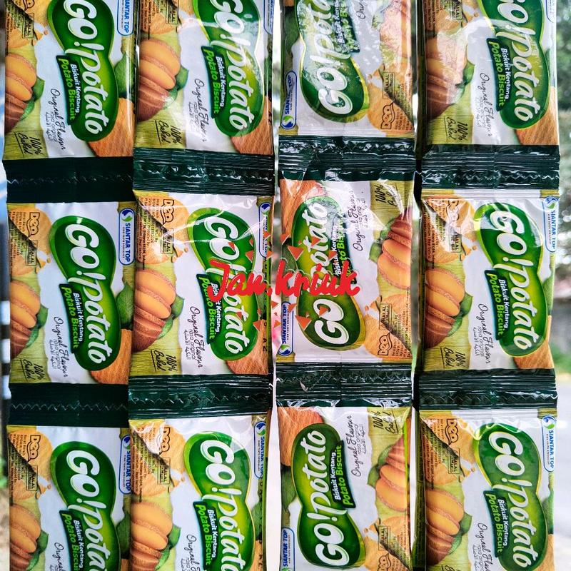 Go Potato Siantar Top Biskuit Kentang 10 pcs @8 gram Snacks Food Cookies 0