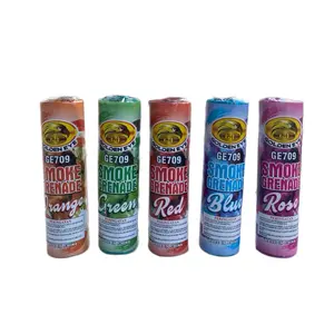 Golden Eye GE709 Smoke Grenade Confetti Party Asap 2 Sisi - Tersedia 5 Warna Durasi 60 Detik, Cara Pakai Tinggal Tarik