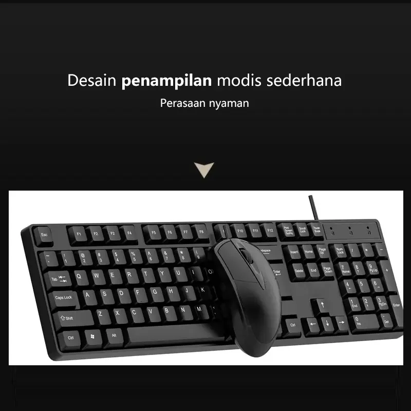 【COD】NETPACLIFE K12 Keyboard Gaming Mekanis Mouse Nirkabel USB Keyboard Mekanis + Set Mouse Kombinasi Asli 1