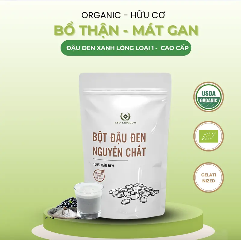 Bột đậu đen hữu cơ tự nhiên 500g 0