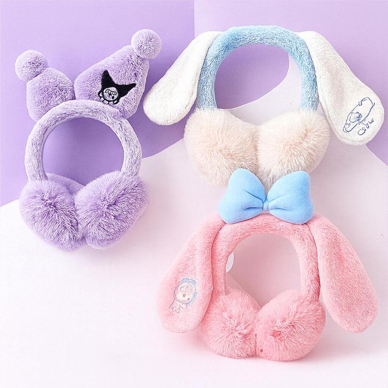   FUNGUS  Bịt Tai Kuromi Chụp Tai Melody Cinnamoroll Giữ Ấm Chống Gió Siêu Dễ Thương Cho Các Bé Gái Thiết Kế Đáng Yêu Bảo Vệ Tai Trong Mùa Lạnh 