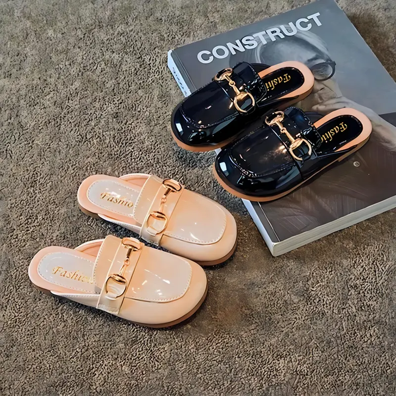 Sandal Selop Anak Perempuan Lucu Model Terbaru Trendy Harga Terjangkau Sepatu Fashion Hitam Bellvania 4