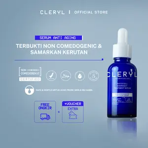 CLERYL Phyto Cell Overnight Treatment Serum Non Comedogenic Anti Aging Serum | Stem Cell Technology Face Oil Serum untuk Memudarkan Garis Halus, Kerutan, Firming, Tighten, V-Lifting Effect, Hilangkan Kantung Mata Lelah