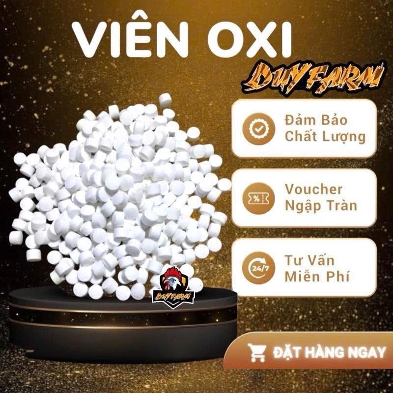 1Kg Oxy Viên , Cung Cấp oxy đầy đủ cho hồ cá kiểng, cá koi, cá nỗi đầu do thiếu…