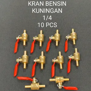 (10PCS) KRAN BENSIN UNIVERSAL KUNINGAN 1/4 MOMENTUM