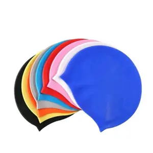 Topi Renang Dewasa Rambut Panjang Silicone Swim Swimming Cap Penutup Kepala Renang All Size Air Remaja Sport