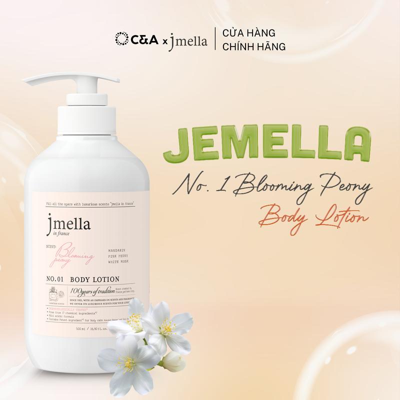 Sữa dưỡng thể Jmella 500ml Dưỡng Ẩm & Bảo Vệ Da Hương Nước Hoa Cao Cấp - Jmella Body Lotion No.1, 5