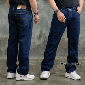 Celana Jeans Standar Pria Panjang Reguler Non Stretch Halus Nyaman Dipakai