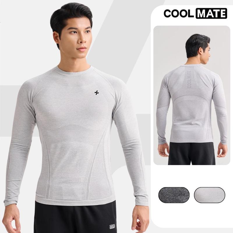 Áo dài tay Training Seamless Body Mapping thấm hút tốt, thoáng khí - Coolmate