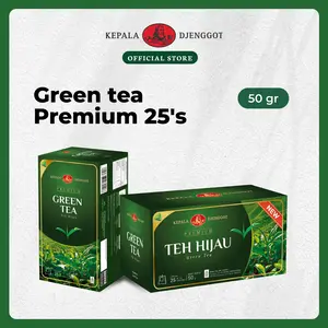 Green Tea Premium 25's 50 gr - Teh Hijau Celup Premium