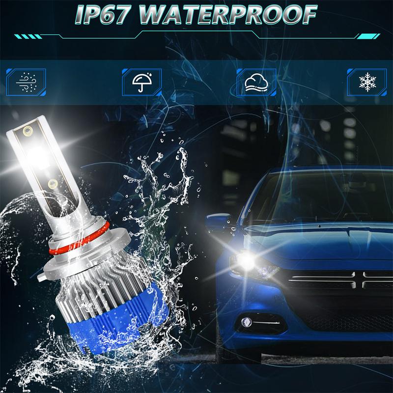 Product Introduction of 2Pcs H7 Car LED Bulb H1 H4 9005 9006 H11 Headlight Bulb for Car 20000LM 120W 6500K White CSP LED 12-24V Car Headlight LED Kit 24