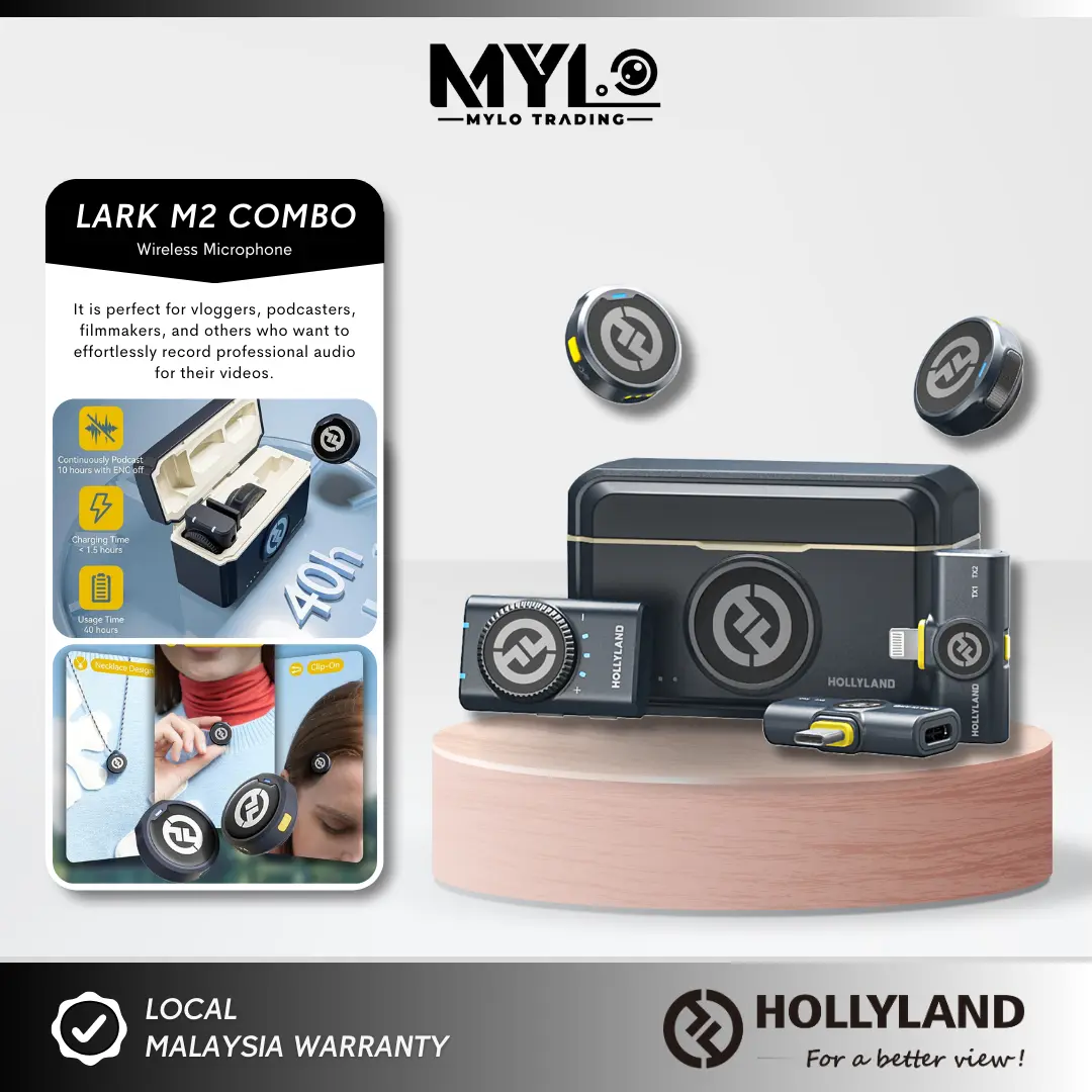 Hollyland Lark M2 Combo | Duo | Usb-c | Lightning Wireless Microphone System