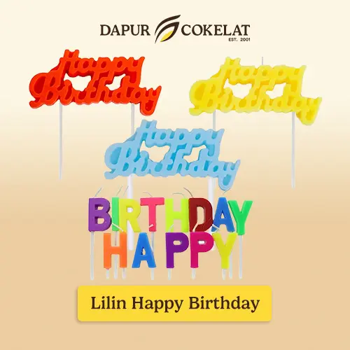 DAPUR COKELAT - Lilin Happy Birthday