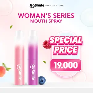 [CLEARANCE SALE] Go Smile Bad Breath Go Away Mouthspray Mix Berries & Peach [Woman Series] - Mouth Spray Mulut Fresh untuk Menghilangkan Bau Mulut [BPOM}