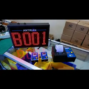 Mesin Antrian 2 Layanan dengan display LED dan printer