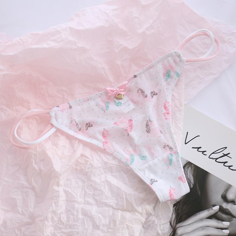 Product Introduction of Sexy Women Thongs Panties Sexy Mesh Transparent Solid Color Low-Rise Seamless Underwear Cute Girls Ladies Mesh T-Back T-String 29