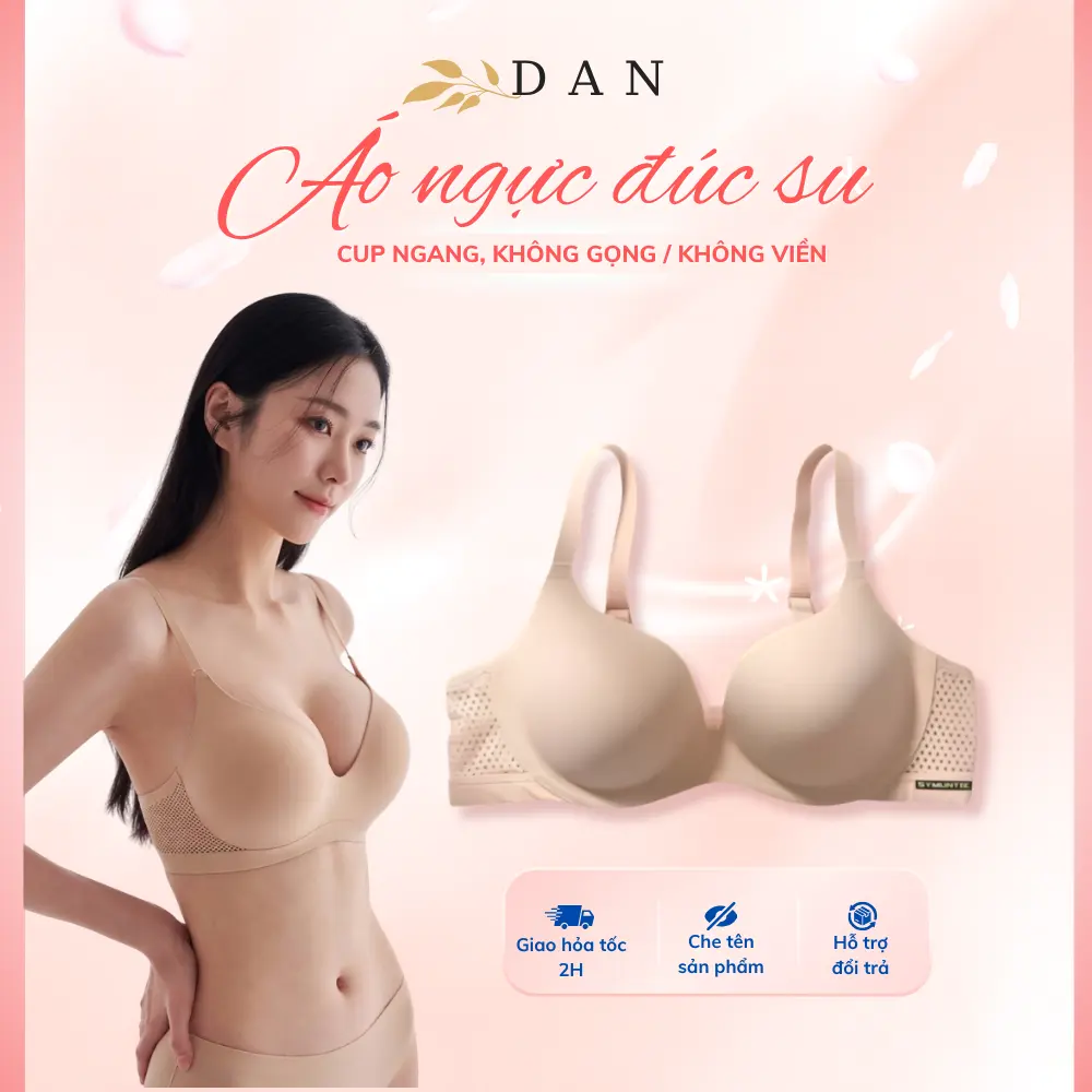 [Hàng Loại 1] Áo Lót Su Đúc Phối Dây Lưng Lưới Mềm Mại Co Dãn Thoáng Mát DAN L&U S11