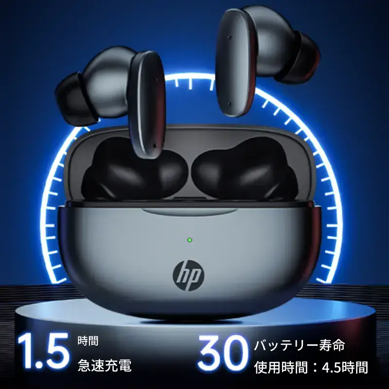 HP H10I 真のワイヤレスイヤホン、ノイズキャンセリング スポーツ