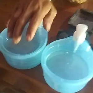 Tempat Sabun Cuci Piring Model Mangkok Pump Spons Anti Bakteri Bahan Plastik Tebal