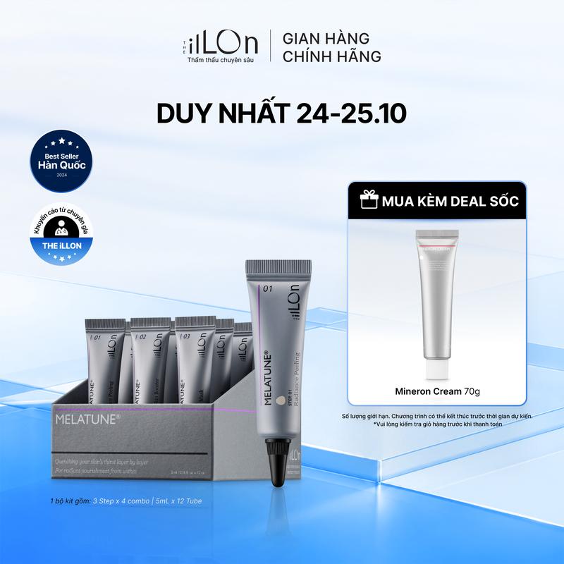 Bộ Dưỡng Da Sáng Mờ Nám Melatune Peeling Kit- THE iLLON | IL35