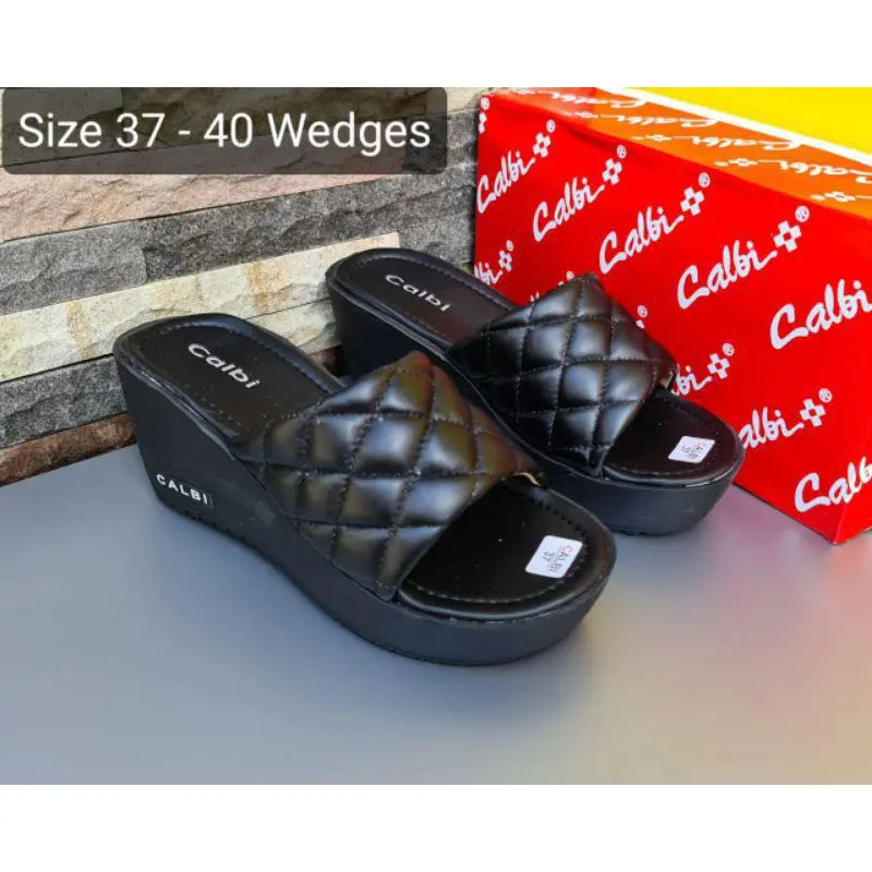 Wedges Wanita 7cm Premium 5