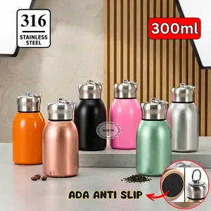 BOTOL MINUM 300ML / TUMBLER MINI STAINLESS STEEL / TUMBLER TRAVEL / BOTOL MINUM KOPI