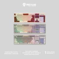 Gambar KEYBOARD REXUS BATTLEFIRE RX-K9E V2 - Gaming Keyboard - Cream-Brown dari Techno Computer Bali Kota Denpasar 2 Tokopedia
