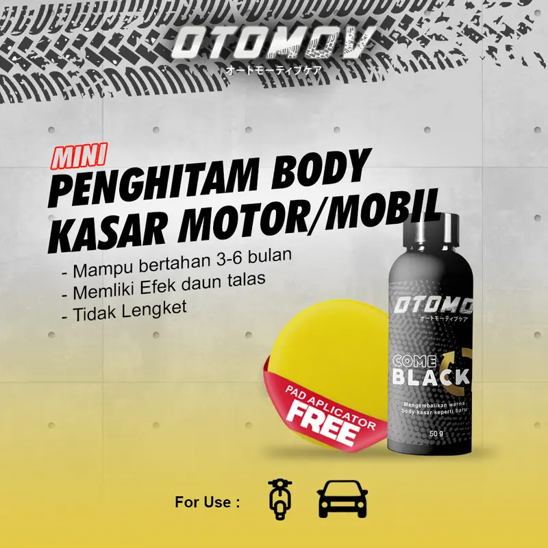Otomov Come Black [50 gr] - Penghitam Body Motor/Mobil Permanen 0