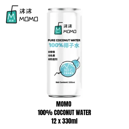 MOMO 100% Coconut Water(Carton/12 x 330ml)