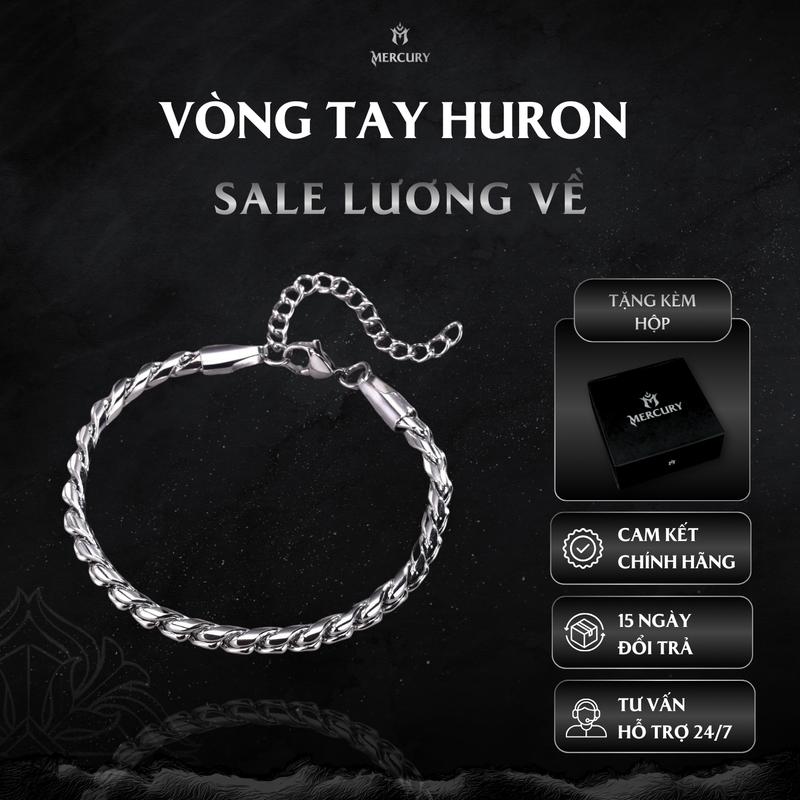 Vòng tay nam Mercury Huron - Trang sức phụ kiện thời trang đeo tay - Thiết kế mắt xích đơn basic 