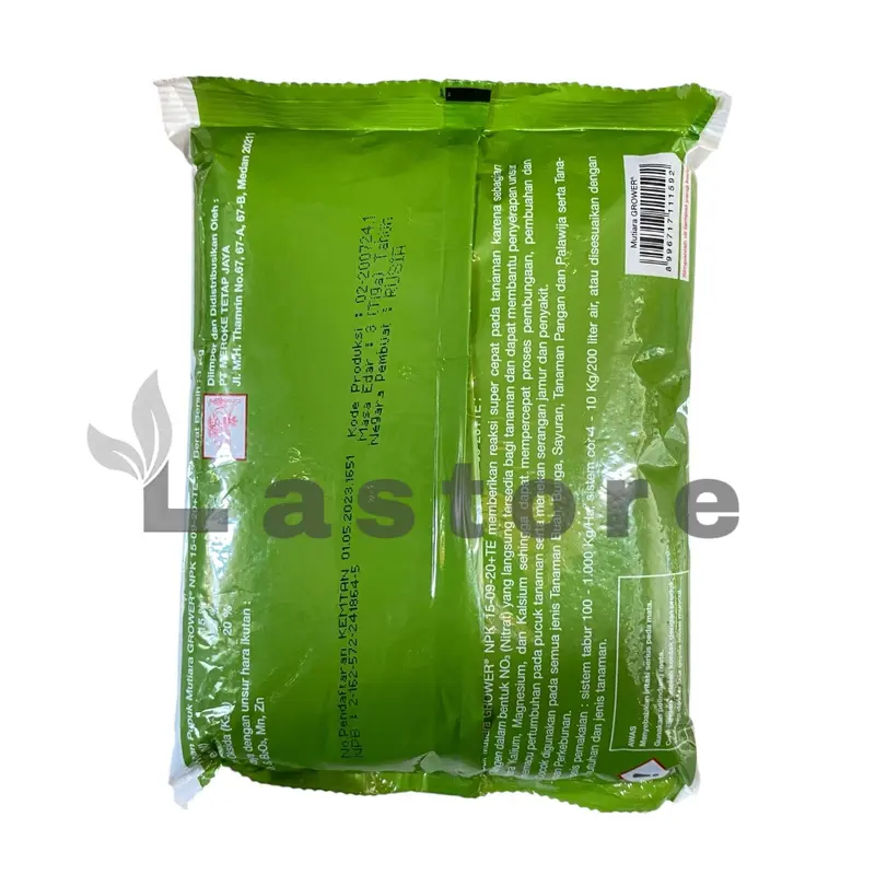 Pupuk Meroke NPK GROWER 15-09-20+TE 1 Kg Kemasan Pabrik Tanaman 2