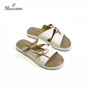 MAUREEN - Leona Series Sandal Wanita Sling 1 Empuk Tebal Kulit Sintetis Spon Evat Tinggi Insole 3cm Sol Non Slip Gaya Fashion Size 37-40