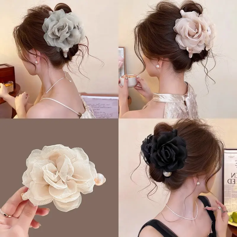 Kẹp Tóc Hoa, Nhẹ Nhàng, Dành Cho Nữ, Hàng Mới Về 2025, Kẹp C - TikTok Shop  Vietnam