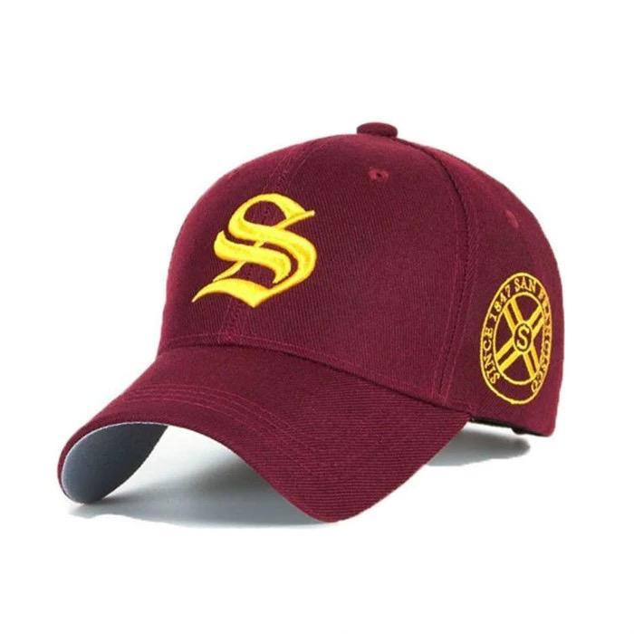 BEST SELLER - Topi Baseball cap $ Unisex Topi Inisial Huruf Topi Baseball Pria wanita Kekinian bisa COD 2