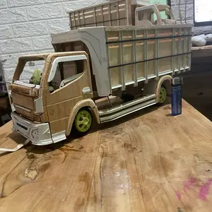 Miniatur trek oleng CANTER, BAN SPON (kanal biasa, tanpa pipi)