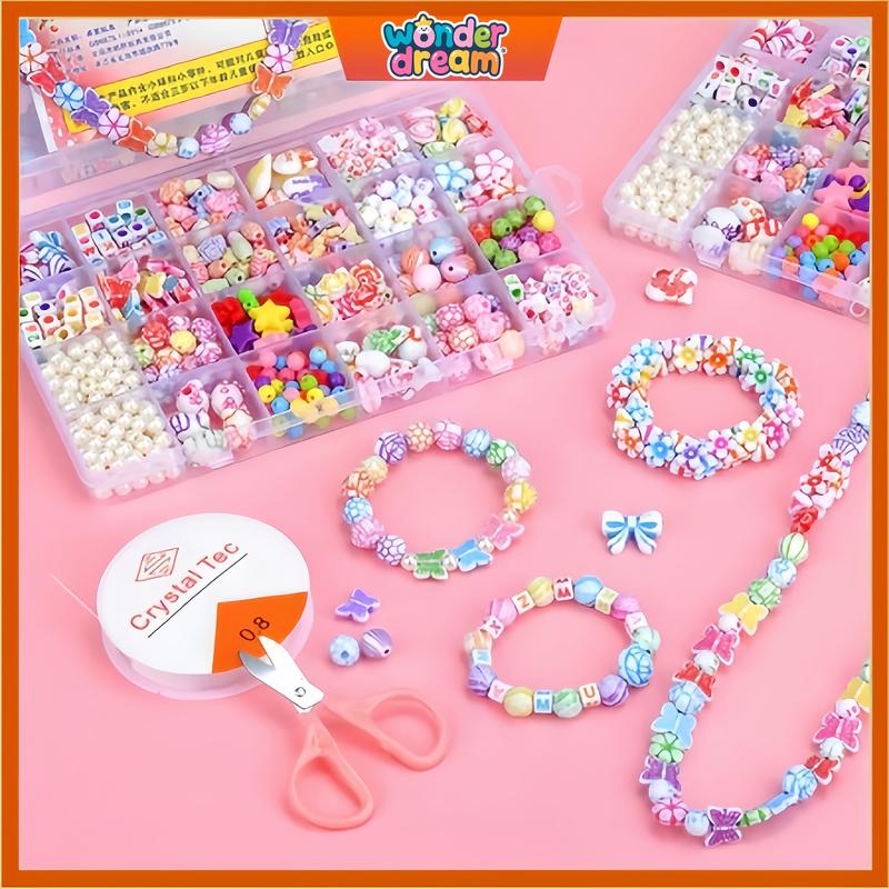 Đồ Chơi Bộ Ghép Hình Hạt Cho Trẻ Em Vòng Tay Chuỗi Hạt Thủ Công Tự Làm Cho Bé Gái Mẫu Giáo Bộ Đồ Chơi Vòng Tay Tự Làm Vòng Cổ Hạt Nhiều Họa Tiết Chủ Đề Công Chúa Và Em Bé Đồ Chơi Thủ Công Sáng Tạo
