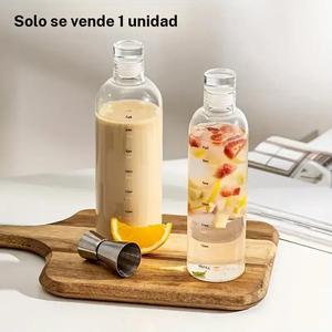 Botella de Agua con Escala de Tiempo, 1 Botella de Gran Capacidad Portátil, Vaso de Agua Simple a Prueba de Fugas para Casa Oficina Escuela
