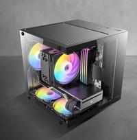Gambar Antec VCX10M RGB - Mini Tower Gaming Case - Panoramic View - Dual Chamber Design - Tempered Glass | black dari STAR17 COM Kota Administrasi Jakarta Selatan 5 Tokopedia