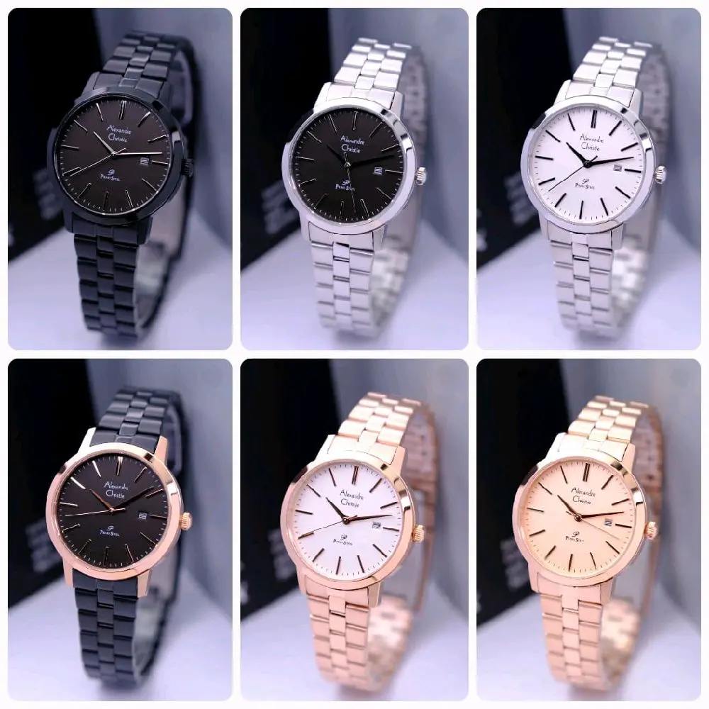 jam tangan wanita alexandre christie ac1007 / ac 1007 original - analog-rantai-primo