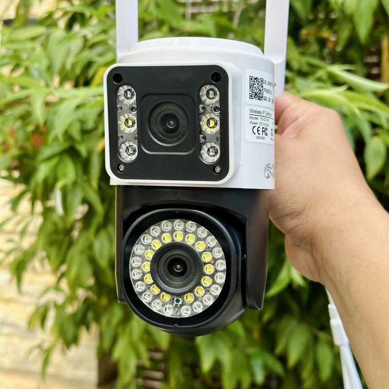 Camera YOOSEE 2 Mắt PRO 15.0MPX Xoay 360 Độ- Xem 2 Vị Trí Khác Nhau Trên 1 Camera- Đàm Thoại 2 Chiều- Báo Động Chống Trộm- Ban Đêm Có Màu- Wifi Không Dây Ngoài Trời PHỤ KIỆN GIA ĐÌNH