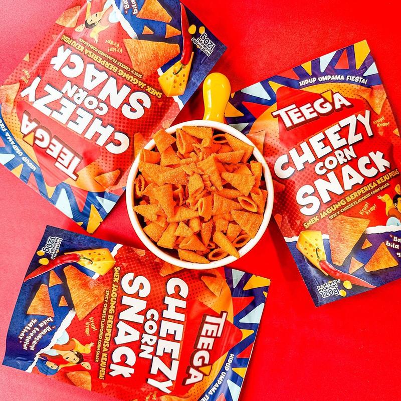 TEEGA CHEEZY CORN SNACK & CHEEZY MANCHOS Chilli Food - TikTok Shop Malaysia