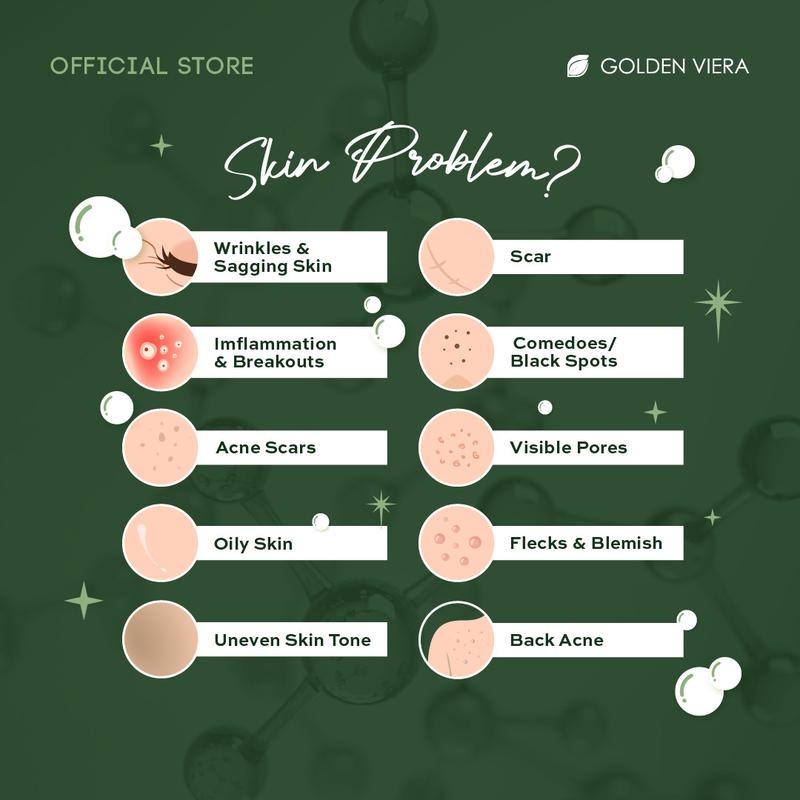 Golden Viera Soap 35gr - 10 pcs [Sabun Multifungsi bisa mengatasi jerawat di Wajah dan Punggung] 3
