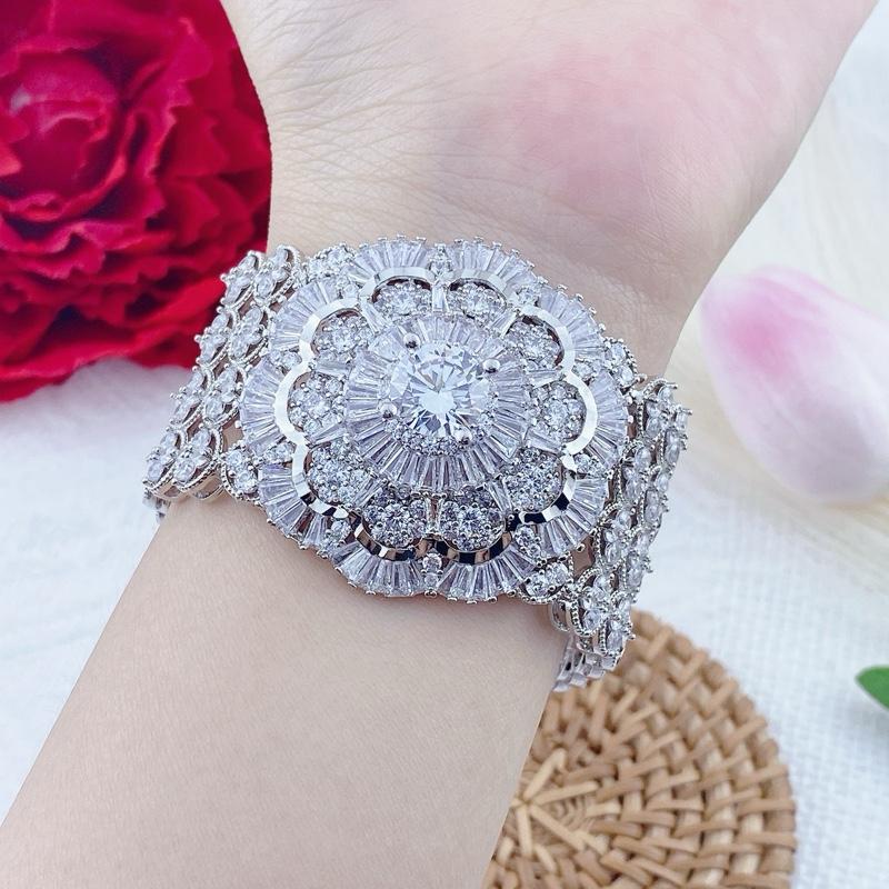  Lắc tay nữ bạch kim hoa đá lt08 trang sức Bảo Long 